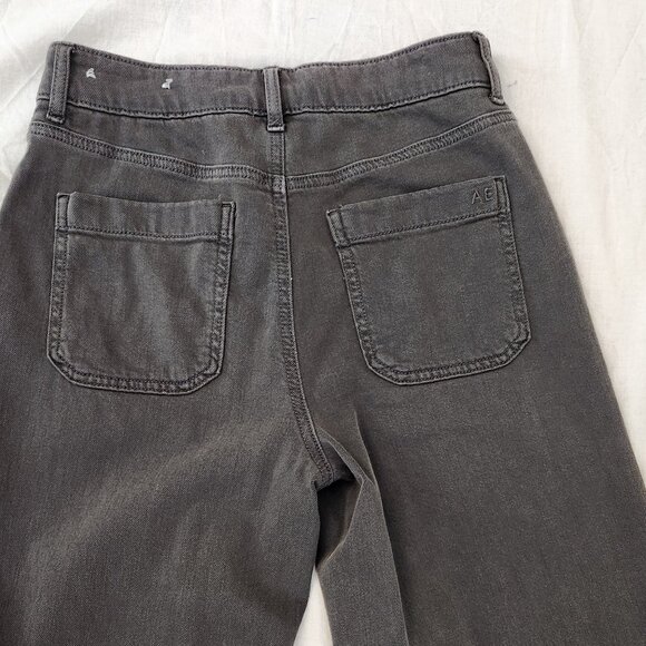 AE Dreamy Drape Stretch Super High-Waisted Baggy Wide-Leg Pant - 0 Short - Picture 15 of 15